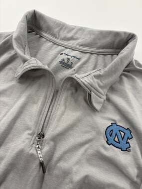 Champion North Carolina Tar Heels UNC Quarter Zip Men's 2XL Gray